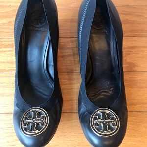 Tory Burch Black Wedge